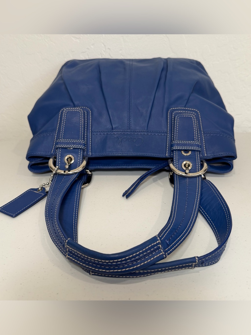 Coach Buckle Soho Pleated Shoulder Bag - Picture 9 of 13